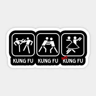 Martial Artist Kung Fu Funny Sticker